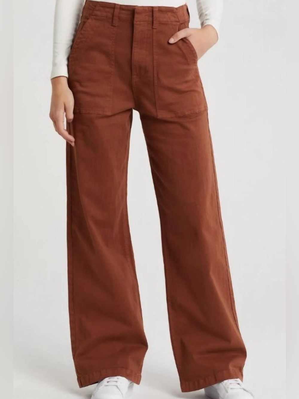 NWT Pistola - Women's Nicole Cotton Stretch Wide Leg Pant Spice SZ 26